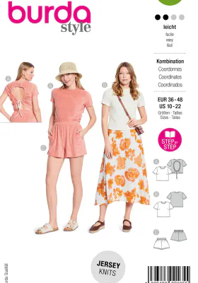 5645 - Burda - shorts og topp